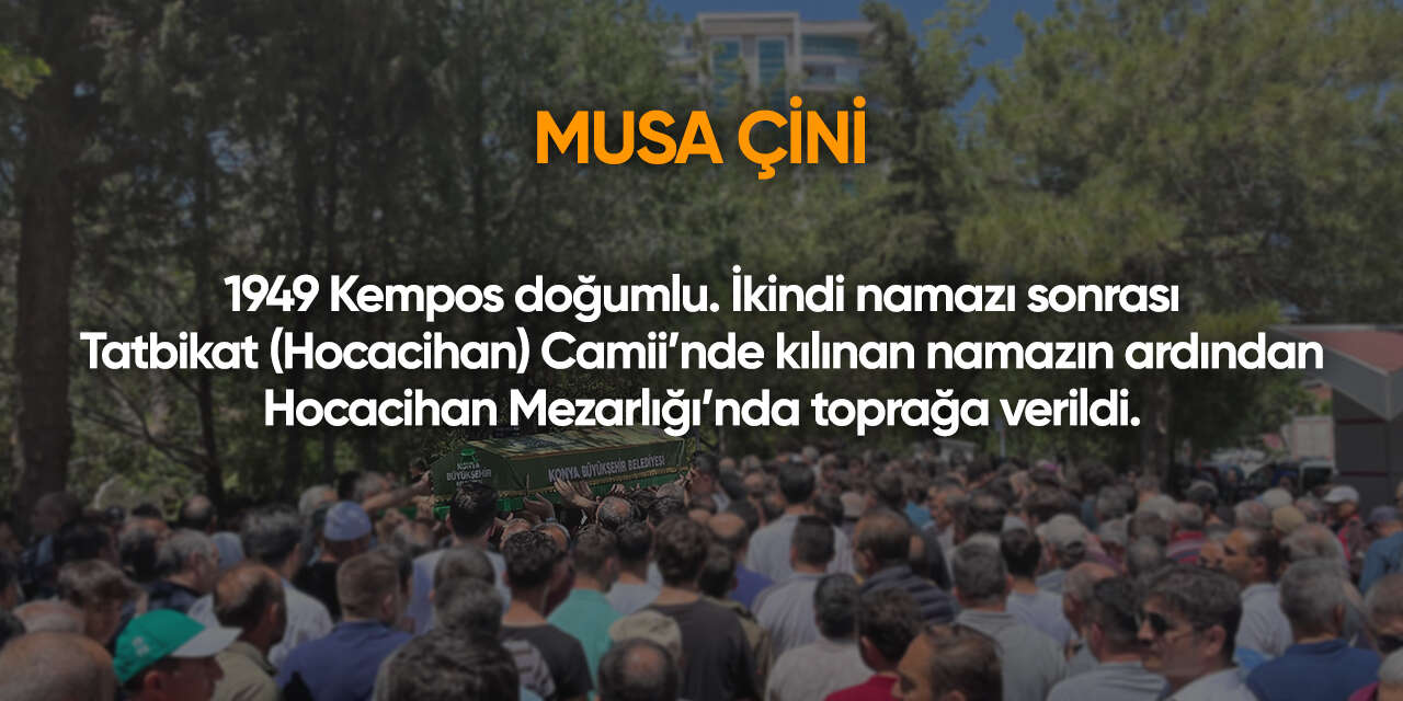 Konya'da bugün vefat edenler | 15 Mayıs 2026 4